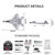XMFHANG RC Plane 4 Channel, F22 Remote Control Airplane, 2.4GHZ RC Jet Fighter with 6-Axis Gyro Stabilizer, 3D/6G Mode, 2 Batteries, RC Fighter Aircraft Plane for Adults Beginners