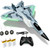 Akargol Rc Plane Jet Extra 3 Battery, Remote Control Airplane 2025 Christmast Gift- New Planes Model Led Light Aircraft Fighter Army Toy with Easy to Flying Toys for Boys and Girls