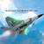 Akargol Rc Plane Jet Extra 3 Battery, Remote Control Airplane 2025 Christmast Gift- New Planes Model Led Light Aircraft Fighter Army Toy with Easy to Flying Toys for Boys and Girls