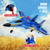 Fremego Su-27 RC Airplane,2.4GHz 2 Channel Remote Control Plane with Gyro Night Lights and 2 Batteries, Easy to Fly for Adults, Beginners and Kids Toy