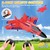 Fremego F-22 Raptor RC Plane 2.4GHz RC Airplane Fighter Toy Ready to Fly Remote Control Airplane Easy to Fly RC Glider Sports for Kids & Beginners (Red)
