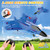 Fremego RC Airplane F22 Fighter Jet for Kids & Adults 2.4GHz Remote Control with Gyro Stabilization, LED Lights, Crash Resistant EPP Foam, Perfect Beginner Gift(Blue)