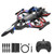 BEZGAR Drones for Kids | 2.4GHZ RC Plane | Remote Control Airplane, Mini Stunt Plane Helicopter, 360° Flip Fighter Jet Toy with Colorful LED Navigation Lights Red, Toys for ages 8-13