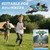 Tubokoro Foam Remote Control Airplanes with 3 Batteries, RC Planes for Kids Adults 8-16, RC Airplane Fighter Jet with Light, 360° Flip Fighter Jet Toys, Stunt Roll, Airplane Toy Gifts for Kids Boys