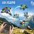 Tubokoro Foam Remote Control Airplanes RC Planes for Kids Adults, RC Airplane Fighter Jet with Light, 360° Flip Fighter Jet Toys, Stunt Roll, Airplane Toy Gifts for Kids Boys