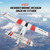 MATHSLICE RC Airplane,RC Plane, 2.4GHz 2 Channels RTF RC Aircraft with 3-Axis Gyro for Beginner Easy to Speedy Fly Glider Toys with 2 Extra Batteries [ 3 Batteries ]