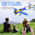 Beffkkip RC Plane 3-Channel 2.4GHZ RC Airplane, P51D Mustang Fighter with 2 Batteries, KF602 Remote Control Plane Gyroscopes Stabilization System Easy to Fly Suitable for Beginners, Kids, Adults