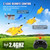 Yellow RC Plane for Kids Upgrade F-22 Raptor Fighter RC Airplane Remote Control Airplane Toys 2.4 GHZ Smart 6-axis Gyro Stabilizer RTF RC Jet Aircraft Easy to Fly Outdoor Toy RC Glider for Beginners