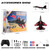 RoofWorld New Upgrade SU27 RC Airplane, Remote Control Fighter Toys, 2.4GHz 6-axis Gyro Stabilizer RTF Glider Aircraft Plane with 2 Batteries Easy to Fly Outdoor Toy for Adults Kids Beginners Boys
