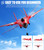 crohorizon Remote Control Airplane for Ages 14 Years and Up, 2 Channels Foam RC Planes Jet Wireless Toy,Hobby RC Aircraft Glider for Beginners Teen Adult Red