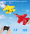 crohorizon Remote Control Airplane for Ages 14 Years, 2 Channels Foam RC Planes Jet Wireless Toy,Hobby RC Glider Aircraft for Beginners Teen Adult Yellow
