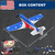 LEAMBE 4 Channel RC Plane, Ready to Fly Aerobatic Aircraft, Easy Control for Beginners, P51 Mustang RC Airplane for Adults Blue-Red