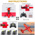 HAWK'S WORK 2 CH RC Airplane, RC Plane Ready to Fly, 2.4GHz Remote Control Airplane, Easy to Fly RC Glider for Kids & Beginners (Red)