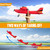 HAWK'S WORK 2 CH RC Airplane, RC Plane Ready to Fly, 2.4GHz Remote Control Airplane, Easy to Fly RC Glider for Kids & Beginners (Red)