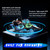 Lovovia Foam Remote Control Airplanes, RC Planes with Light, RC Airplane Fighter Jet for Kids Adults 8-16, 360° Flip, Stunt Roll, Drones for Kids 8-12, Airplane Toy Gifts for Kids Boys(Blue)