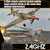 ANBURI RC Plane 4-CH RC Airplane – RC Airplane Ready to Fly Upgrade P-40 Warhawk Remote Control Airplanes for Beginners Adult with Beginners with Xpilot Stabilization System