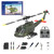 OBIOCKIDAY 1/48 UH-1 RC Helicopter C032, 2.4G 6CH Flybarless Aileronless Stunt Remote Control Helicopter, Optical Flow Positioning Inverted Flight RC Aircraft Toy Gift for Adults -RTF