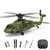 X-MechFun Black Hawk K200 RC Helicopter - 6CH Simulation RC Aircraft with Optical Flow & Altitude Hold & One-Key Inverted Flight, 2.4Ghz Remote Console Helicopter Model for Hobbyists
