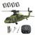 Hanll Black Hawk K200 6CH Simulation RC Helicopter with Brushless Motor, Optical Flow & Altitude Hold, One-Key Inverted Flight, 2.4G Remote Control, High Simulation Aerobatic Model (Green/4 Battery)