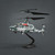 OBEST Camouflage RC Helicopter, Remote Control Military Helicopter with 2.4G 3.5CH, Missile Launch, One-Key Takeoff/Landing, Altitude Hold, 60M Control Distance