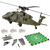 YounggDiy Mini WL K170 Black Hawkk Helicopter for Adults, WL K170 Black Hawkk UH-60L 170 2.4G 4CH Flybarless RC Helicopter, Outdoor Hobby RC Toy Model (RTF Version)