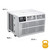 Whirlpool 10,000 BTU Window Air Conditioner with Dehumidifier, 115V, Window AC for Rooms up to 450 Sq. Ft., Living Room, Bedroom