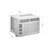 Kenmore KM5K-M 5,000 BTU Window Air Conditioner for Small Rooms up to 150 Sq. Ft.– Quiet Cooling,Manual Controls