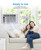5000 BTU Window Air Conditioner, Mechanical Controls Window-Mounted AC Unit with Installation Kit, Compact Cooling for Bedroom