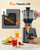 3-in-1 Cold Press Juicer Machines, 6.5" Mega Chute for Whole Fruit, Slow Masticating Juicer with Sorbet & Nut Milk Maker, BPA Free, 100 OZ Hopper, Easy Clean, Oxide Gray