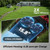 MOVA LiDAX Ultra 3000 AWD Robot Lawn Mower Wire Free RTK Free for up to 0.75 Acre*Dual Maps, 360° 3D LiDAR & AI Dual Vision Mapping, Robotic Mower with 4G, for 80% Slopes, Cutting Height 1.2”–3.9“