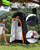 Large Shower Tent, Portable Privacy Tent with Mesh Floor & Carrying Bag, Lightweight & Sturdy,