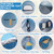 82.7-Inch Tall Shower Tent and Camping Toilet Kit,Easy-Setup Portable Toilet and No