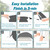 Camping Shower Tent - Outdoor Privacy Tent with Solar Shower Bag - 84.6" H*60" W