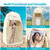 Portable Camping Shower Tent with Floor, 6.9 FT Extra Tall Shelter with 3 Internal