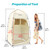 Portable Camping Shower Tent with Floor, 6.9 FT Extra Tall Shelter with 3 Internal