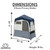 Camping Shower & Portable Toilet Tent, Privacy Tents for Camping, Pop Up Tent