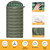Weather Winter Oversized Sleeping Bag for Adults Camping Zero Degree Big and Tall with Compression Sack