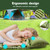 Sleeping Pad for Camping - Ultralight Camping Mattress with Pillow, Built-in Foot