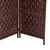 6 Panel Screen Room Divider Divider Privacy Screen 6' Wicker Screen - Chestnut Brown/Black