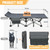DoCred Folding Camping Cot with Mattress, 2 Pack Heavy Duty Folding Cot for Adults