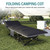 Camping Cot for Adults, Folding Bed with Comfortable Cushion, Tent