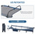 Camping Cot, Lightweight Aluminum Folding Cot with Zipper Closure, Portable