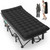 32In XXL Folding Camping Cot, 900LBS Heavy Duty Sleeping Cot with Pillow Mattress
