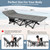 Camping Cot, Folding Cot Bed for Adults with Built-in Mattress and Pillow, Portable Outdoor