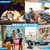Portable Camping Fan with LED Lantern- 40H Work Time Rechargeable Battery Operated Fan