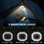 Odoland 30000mAh Camping Fan with LED Lantern, Rechargeable Battery Operated