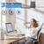 Portable Ceiling Fan with Light & Remote,20" 20400mAh Battery