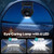 XZK Camping Fan, 20000mAh Rechargeable Battery Powered Fan with LED