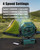 Portable Rechargeable Fan - 9-Inch Camping Fan for Tent, 24000mAh(60Hrs) Battery