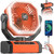 Battery Powered Fan - 9-Inch Rechargeable Fan Portable, 24000mAh(60Hrs) Camping Fans